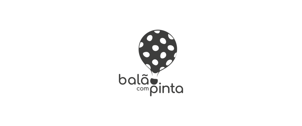 balão com pinta logo